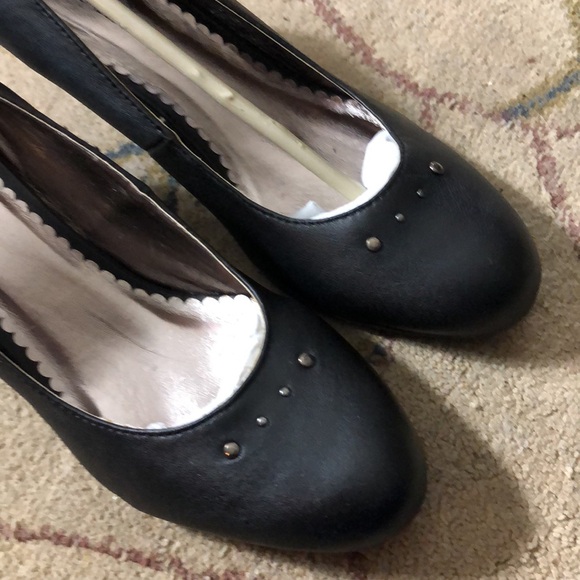 Carlos Borello Sonic Women's black leather heeled Shoe Size 10 NWOT - Picture 4 of 10